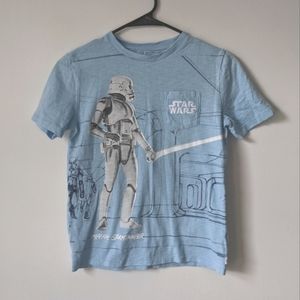 Gap Boys Star Wars Stormtrooper Shirt Blue Size Large